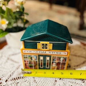 Vintage General Store Ceramic Cookie Jar